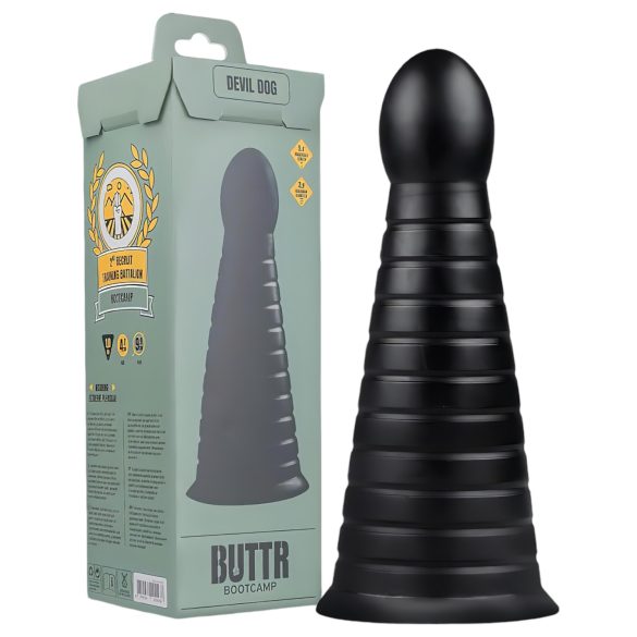 BETRIL melnais velna foolis - piesūcekņa dildo