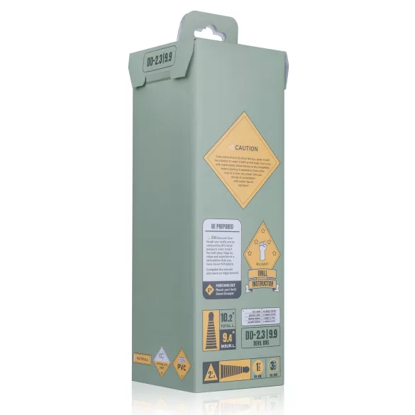 BUTTR Devil Dog - dildo ar piesūcekni melns