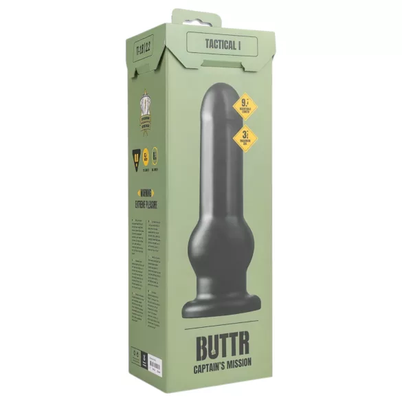 BUTTR dildo ar piesūcekni melns