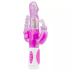 Easytoys Raving Rabbit - 3 zaru vibrators (rozā)