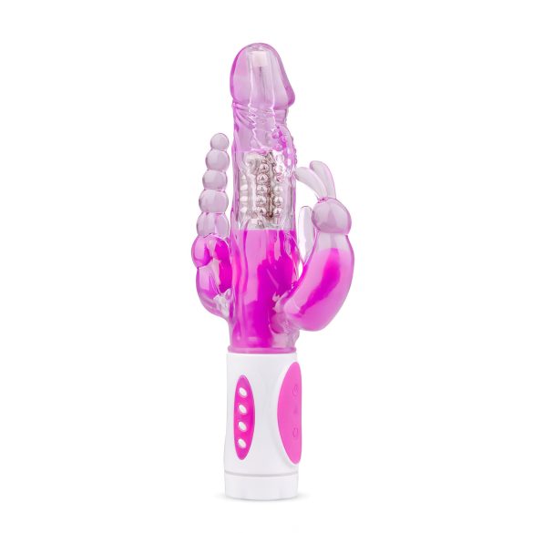 Easytoys Raving Rabbit - 3 zaru vibrators (rozā)
