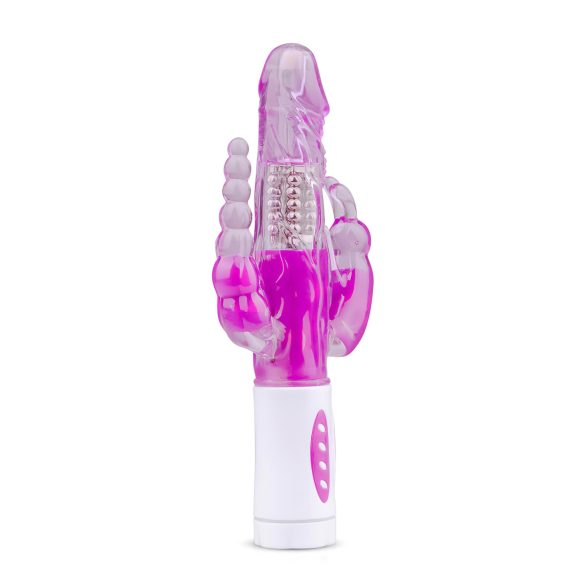 Easytoys Raving Rabbit - 3 zaru vibrators (rozā)