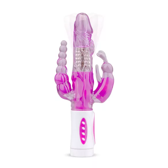 Easytoys Raving Rabbit - 3 zaru vibrators (rozā)