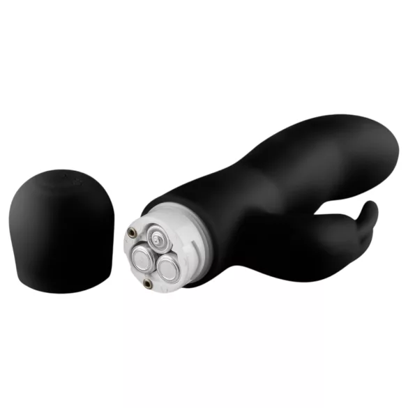 Easytoys Mad Rabbit - klitora un G punkta vibrators ar rokturi melns