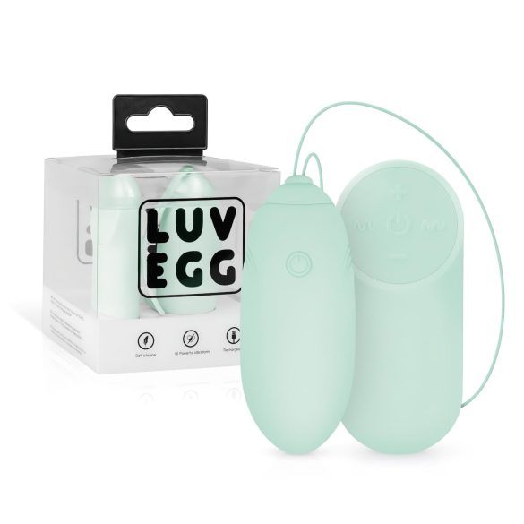 LUV EGG - vibrējošā ola ar tālvadību, uzlādējama, zaļa