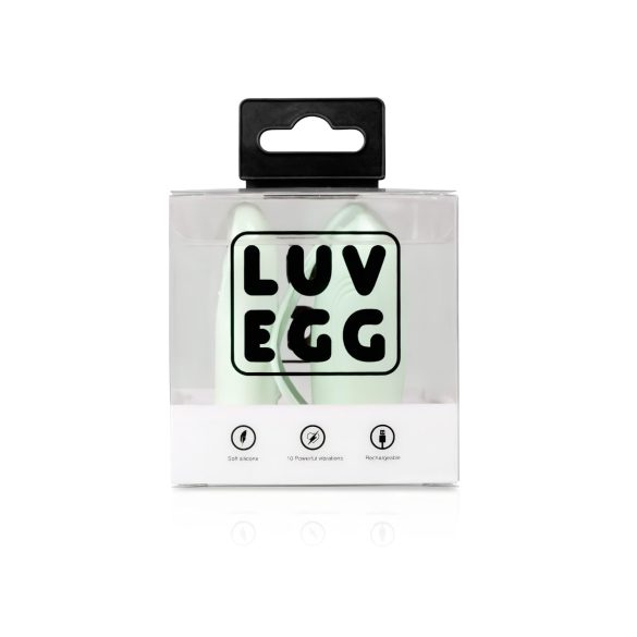 LUV EGG - vibrējošā ola ar tālvadību, uzlādējama, zaļa