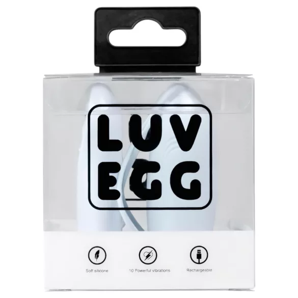 LUV EGG - valkājama akumulatora, radio vadāma vibrējoša ola (zila)