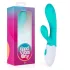 Good Vibes Only Blis trušu vibrators ar klitora stimulatoru, tirkīza