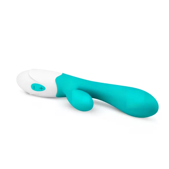 Good Vibes Only Blis trušu vibrators ar klitora stimulatoru, tirkīza
