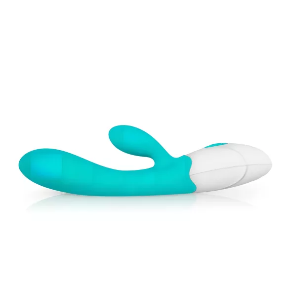Good Vibes Only Blis trušu vibrators ar klitora stimulatoru, tirkīza