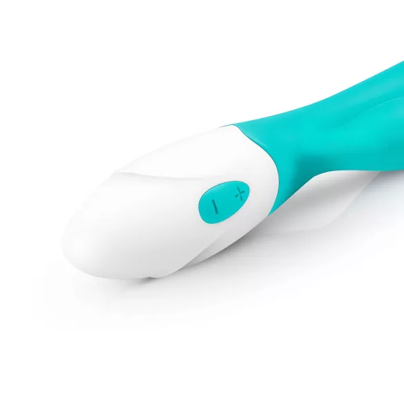 Good Vibes Only Blis trušu vibrators ar klitora stimulatoru, tirkīza