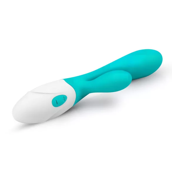 Good Vibes Only Blis trušu vibrators ar klitora stimulatoru, tirkīza