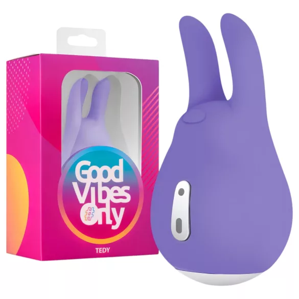 Good Vibes Tedy - jaudas klitora vibrators ar ausīm, uzlādējams, violets