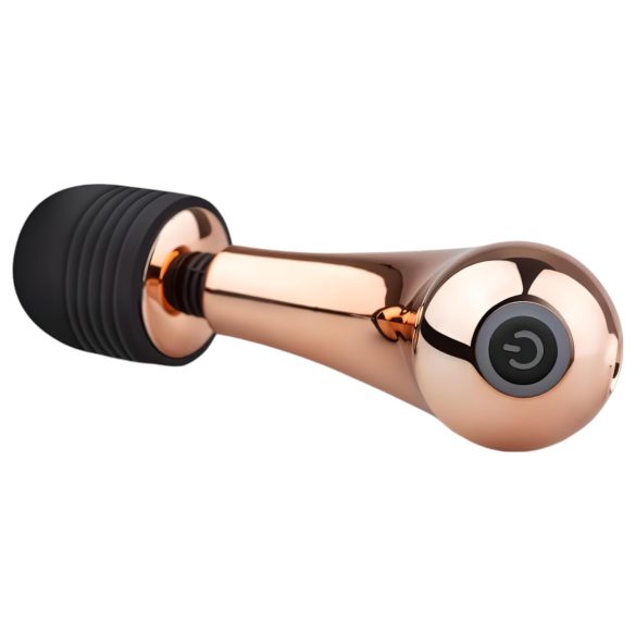 Rosy Gold Wand Mini Curve - masāžas vibrators rosegold