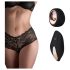 Pantyrebel - bezvadu un atkārtoti uzlādējamās vibrējošās biksītes - melnas (S-L)