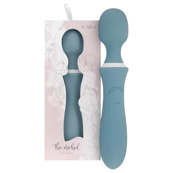 Bloom Orchid Wand - masāžas vibrators ar akumulatoru, tirkīza