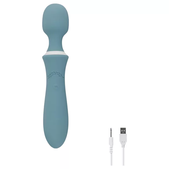 Bloom Orchid Wand - masāžas vibrators ar akumulatoru, tirkīza