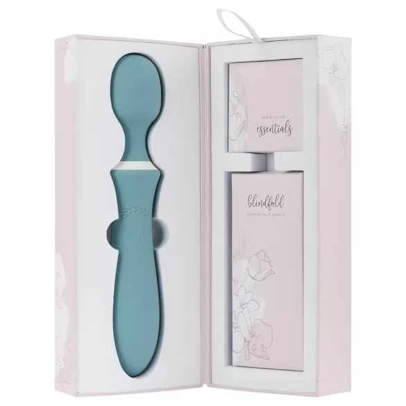 Bloom Orchid Wand - masāžas vibrators ar akumulatoru, tirkīza