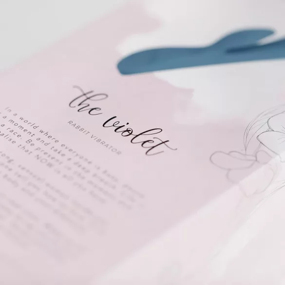 Bloom Violet Rabbit - vibrators ar klitora un G-punkta stimulāciju, tirkīza