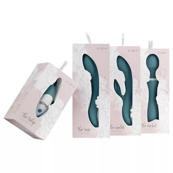 Bloom Violet Rabbit - vibrators ar klitora un G-punkta stimulāciju, tirkīza