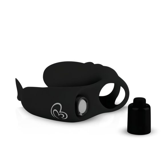 Easytoys pirkstu vibrators 2in1 melns