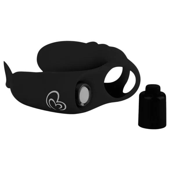 Easytoys pirkstu vibrators 2in1 melns