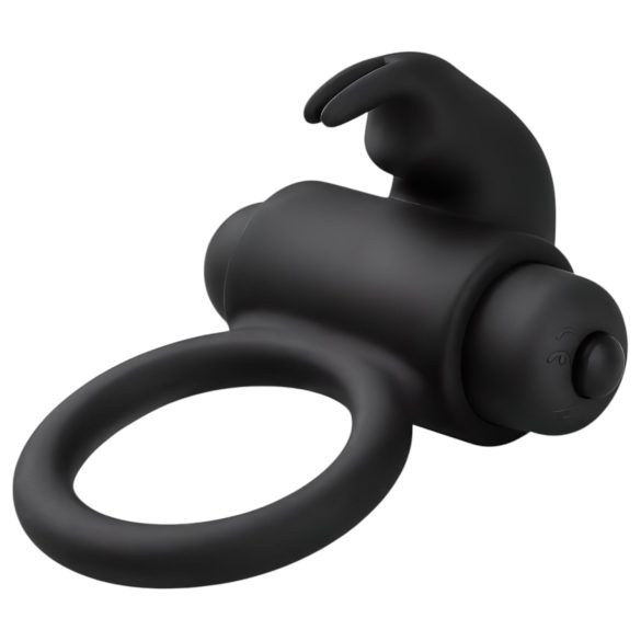 EasyToys Bunny - vibrējošs gredzens loceklim (melns)
