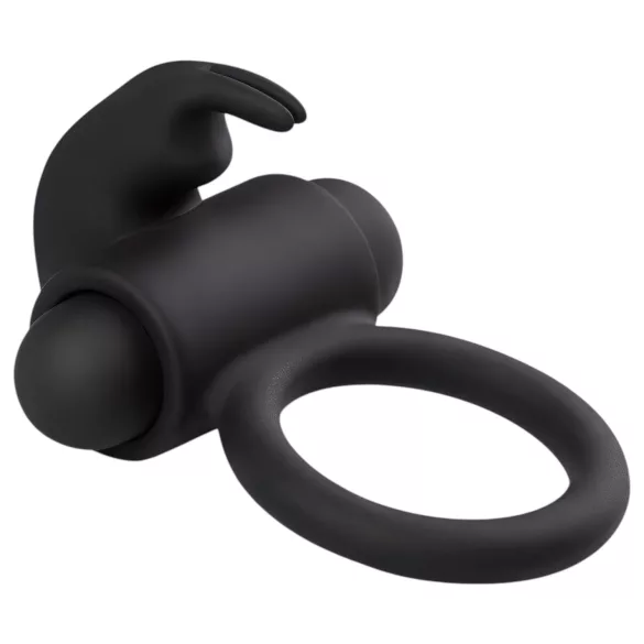 EasyToys Bunny - vibrējošs dzimumlocekļa gredzens melns
