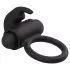 EasyToys Bunny - vibrējošs dzimumlocekļa gredzens melns