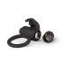 EasyToys Bunny - vibrējošs gredzens loceklim (melns)