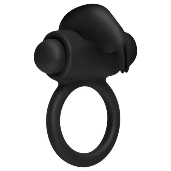 EasyToys Bunny - vibrējošs dzimumlocekļa gredzens melns