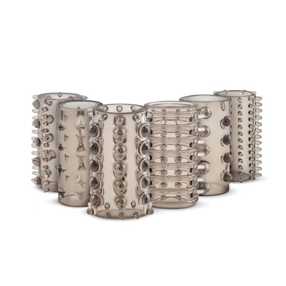 Easytoys dzimumlocekļa uzmavu komplekts pelēks 6 gab