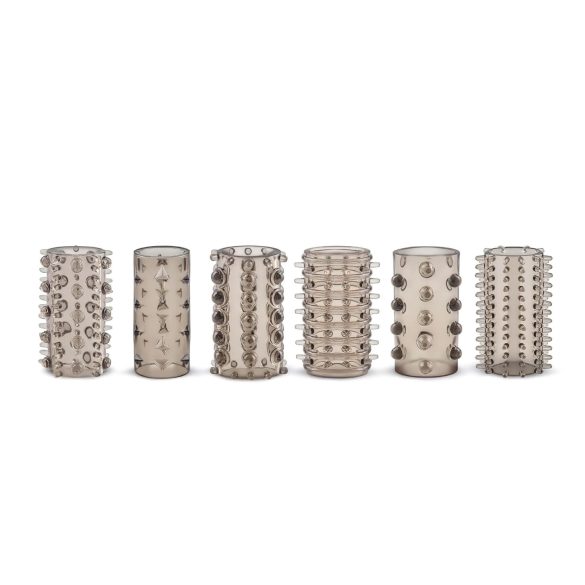 Easytoys dzimumlocekļa uzmavu komplekts pelēks 6 gab