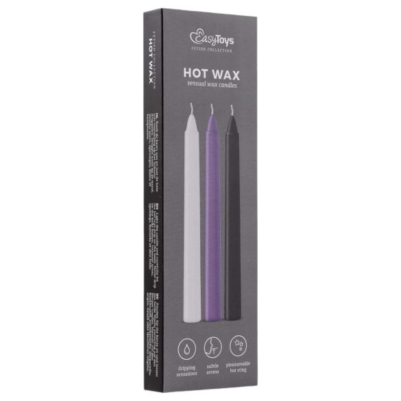 Sensual Hot Wax - BDSM ķermeņa sveču komplekts 3 gab