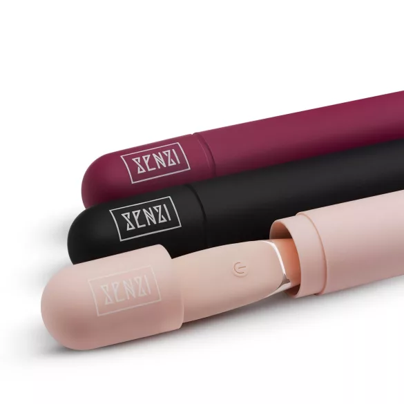 Senzi - akumulatora, ūdensizturīgs klitora vibrators (sarkans)
