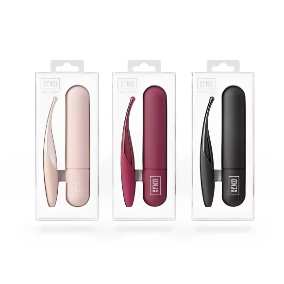 Senzi - akumulatora, ūdensizturīgs klitora vibrators (sarkans)