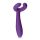 Easytoys Couple - akumulators, ūdensizturīgs vibrators pārim (violets)