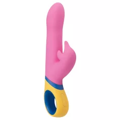 PMV20 rotējošs vibrators ar klitora stimulatoru rozā