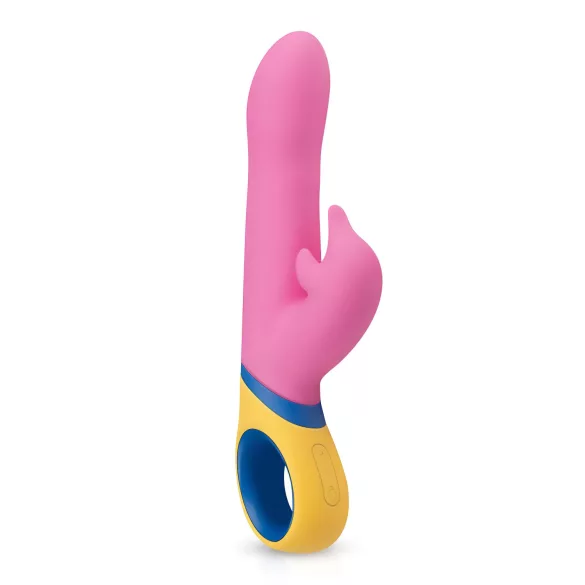 PMV20 rotējošs vibrators ar klitora stimulatoru rozā
