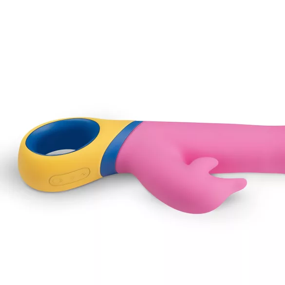 PMV20 rotējošs vibrators ar klitora stimulatoru rozā