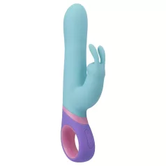   PMV20 Meta Rabbit - vibrators ar rotējošu un klitora stimulāciju, zaļš