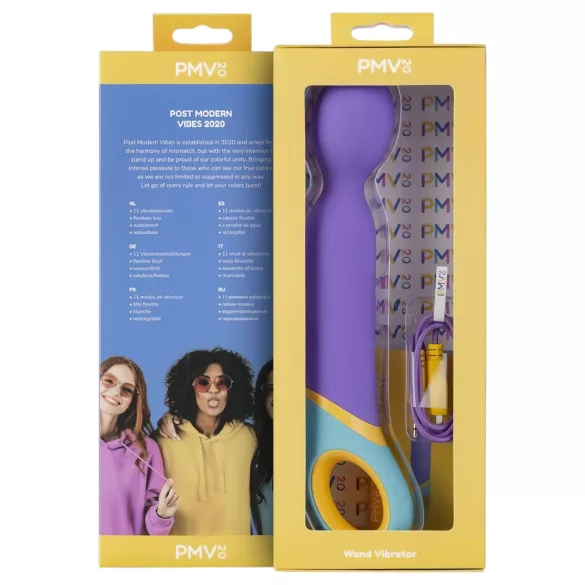 PMV20 masāžas vibrators ar akumulatoru, lillā