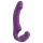 Easytoys - uzlādējams strap-on vibrators bez stiprinājuma, violets