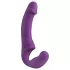 Easytoys - uzlādējams strap-on vibrators bez stiprinājuma, violets