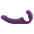 Easytoys - uzlādējams strap-on vibrators bez stiprinājuma, violets