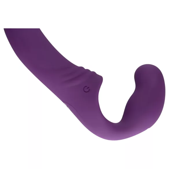 Easytoys - uzlādējams strap-on vibrators bez stiprinājuma, violets