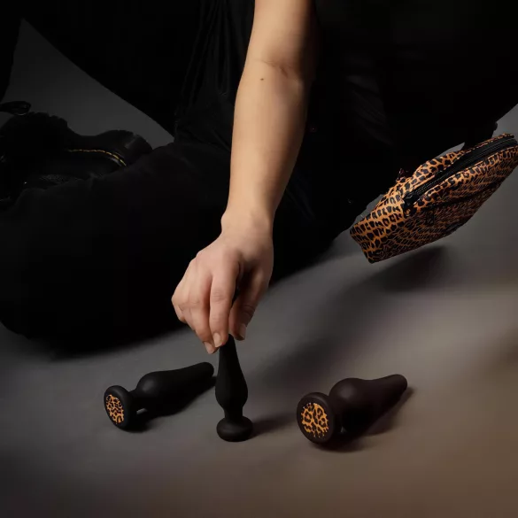 Panthra Kesia - anālais aizbāžņu komplekts silikona, 3 gab., melns