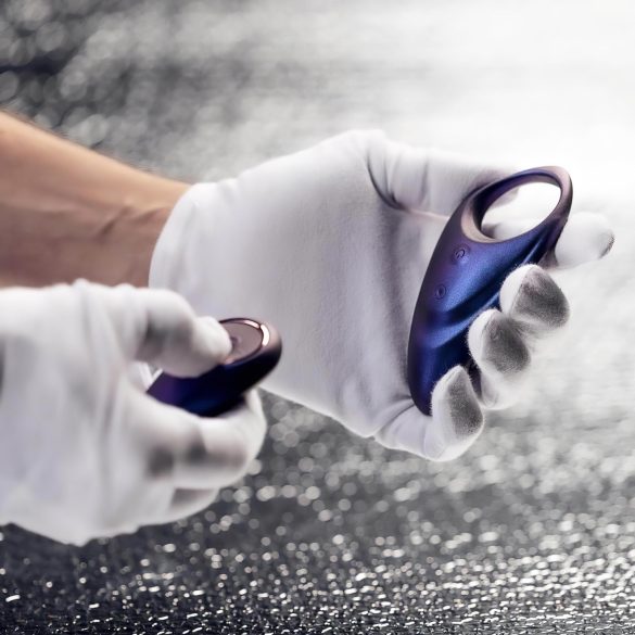 Hueman vibrējošs ūdensizturīgs erekcijas gredzens, violets