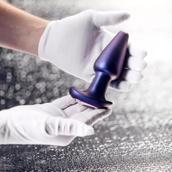 Hueman anālais vibrators ar rotējošām pērlītēm, violets