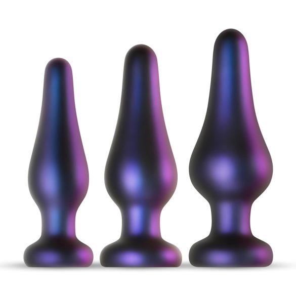 Hueman Comets - silikona anālo aizbāžņu komplekts (3 gab.) - violets